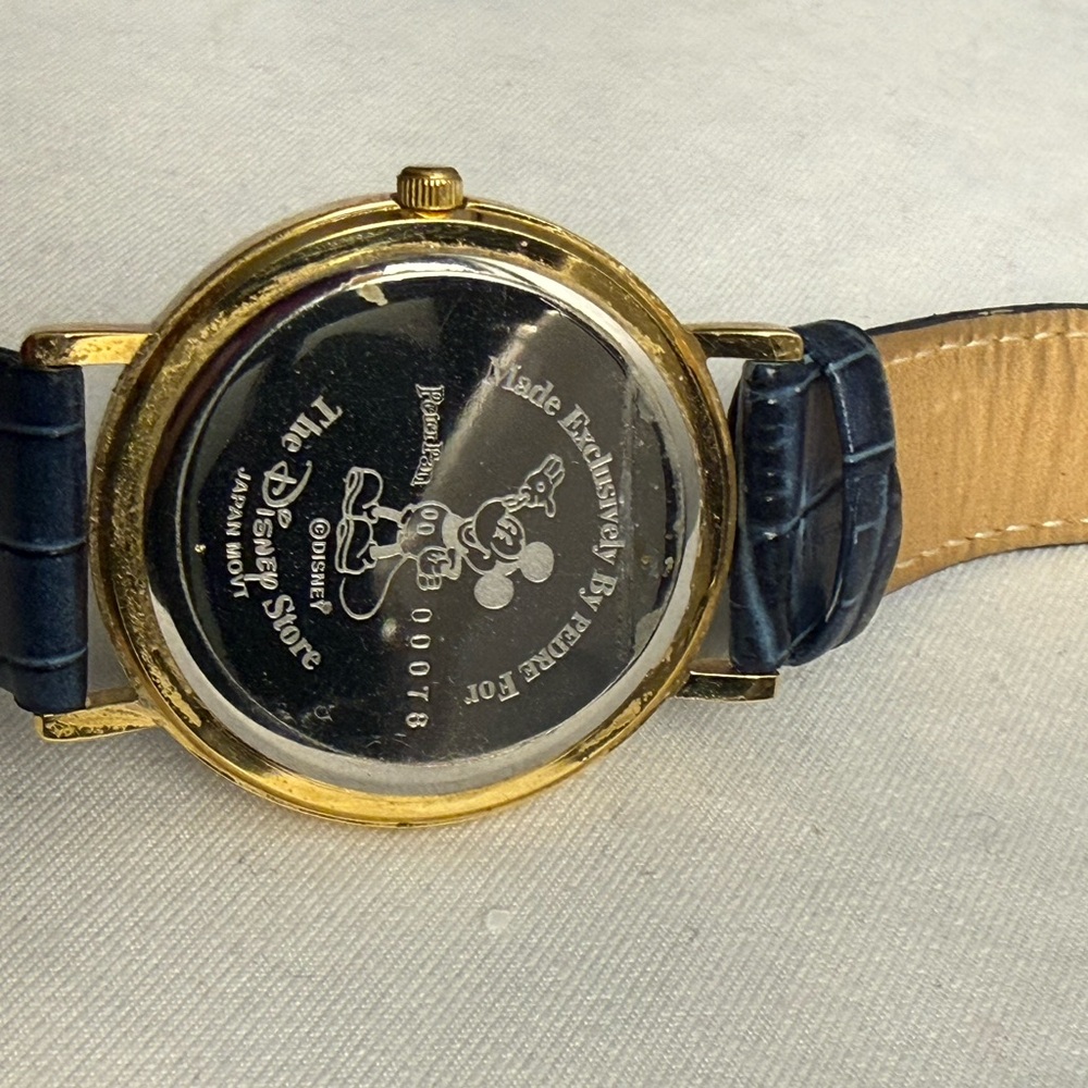 VTG Disney Store Japan Peter pan Tinkerbell Watch 00078 whimsical design magic - Picture 8 of 10